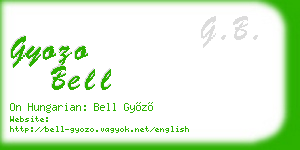 gyozo bell business card